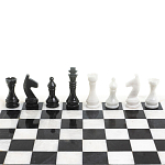 Шахматы классические с белой доской из натурального камня Мрамор Decorative Thematic Chess варинант исполнения - 4 | Loft Concept в Кирове
