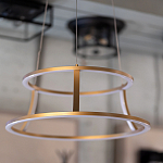 Люстра золотого цвета с 2-мя светодиодными кольцами Eurofase варинант исполнения - 7 | Loft Concept в Кирове