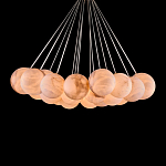 Люстра подвесная круглая с сферическими плафонами из натурального камня Glowing Spheres варинант исполнения - 2 | Loft Concept в Кирове