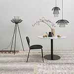 Торшер с трехъярусным плафоном из металлической сетки Metal Mesh Floor Lamp варинант исполнения - 2 | Loft Concept в Кирове