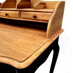 Стол-бюро из массива березы с 5-ю ящиками в стиле прованс Vintage варинант исполнения - 4 | Loft Concept в Кирове