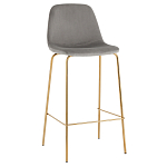 Барный стул на золотистых ножках VENDRAMIN Grey варинант исполнения - 1 | Loft Concept в Кирове
