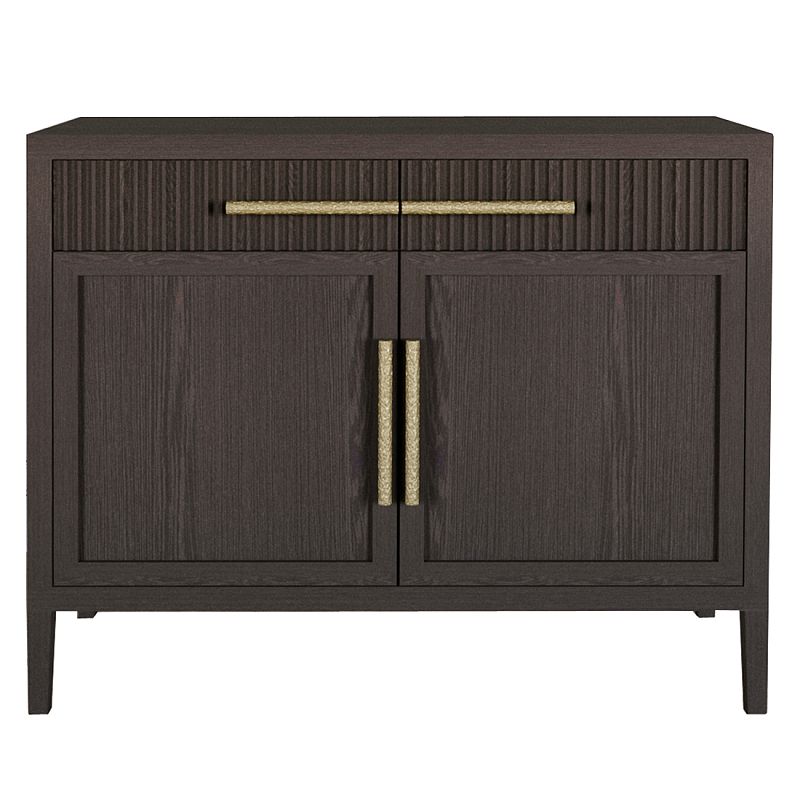 Буфет Primo с двумя ящиками и двумя фасадами шпон орех Темный дуб Золотой в Кирове | Loft Concept 