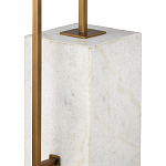 Торшер с прямоугольным абажуром на белом мраморном основании Asymmetry on Marble варинант исполнения - 2 | Loft Concept в Кирове