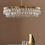 Люстра круглая с подвесками в форме стеклянных капель Glass Rain варинант исполнения - 3 | Loft Concept в Кирове