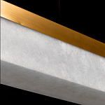 Подвесной светильник линейный из натурального камня Perfection of Geometry варинант исполнения - 6 | Loft Concept в Кирове