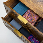 Прикроватная тумба с фактурным фасадом Termite варинант исполнения - 5 | Loft Concept в Кирове