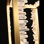 Настольная лампа прямоугольная с декоративными элементами в виде кристаллов Smooth Shine варинант исполнения - 3 | Loft Concept в Кирове