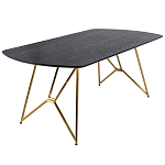 Обеденный стол на металлических ножках Ward Brass Dining Table варинант исполнения - 1 | Loft Concept в Кирове