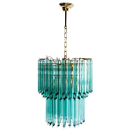 Дизайнерская люстра Blue Lagoon glass бирюзовое стекло  варинант исполнения - 2 | Loft Concept в Кирове
