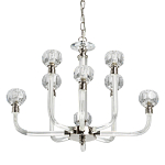 Люстра с 8-ю лампами и гранеными стеклянными плафонами Prism Gala варинант исполнения - 1 | Loft Concept в Кирове