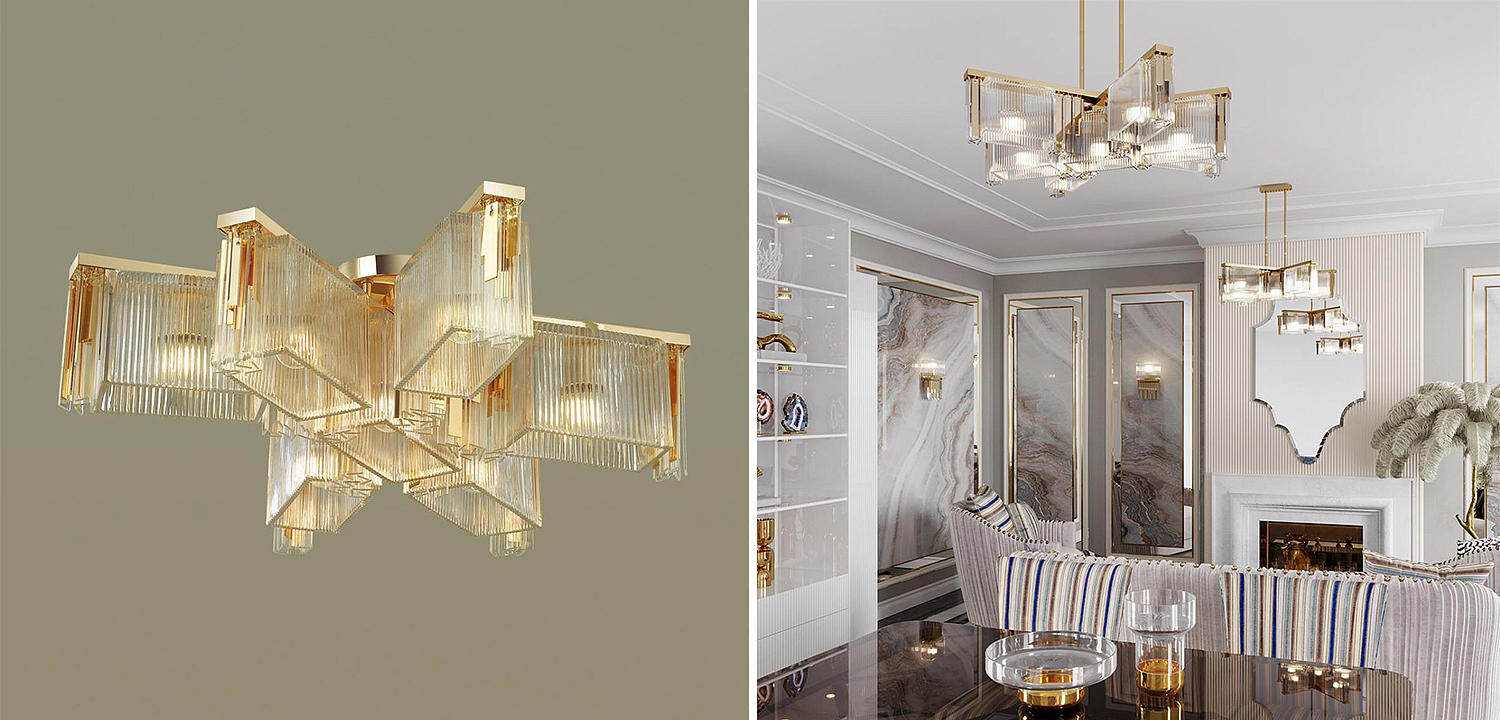 Люстра Madelen Gold Chandelier 7 Люстра Madelen Gold Chandelier 7 - Loft-Concept в Кирове