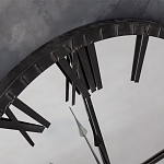 Часы настенные зеркальные с чёрным металлическим циферблатом Mirror Tower Clock варинант исполнения - 2 | Loft Concept в Кирове