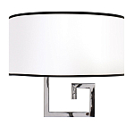 Бра с белым овальным абажуром с черной окантовкой Natural Concepts варинант исполнения - 1 | Loft Concept в Кирове