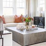 Тумба черная из дерева двухдверная Geometric Double Door Nightstand варинант исполнения - 6 | Loft Concept в Кирове