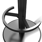 Барный стул вращающийся со спинкой и подлокотниками Douglas Rhombus Синий Велюр варинант исполнения - 4 | Loft Concept в Кирове