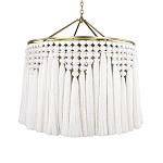 Люстра белая плетеная с кисточками Boho Tassel Chandelier варинант исполнения - 1 | Loft Concept в Кирове