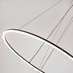 Светодиодная люстра Black LED Circle and Ball Lamp варинант исполнения - 5 | Loft Concept в Кирове