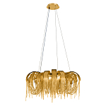 Люстра круглая подвесная с металлическими дугами и длинными цепочками 80 см Atlantis Chain варинант исполнения - 10 | Loft Concept в Кирове