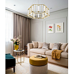 Люстра в форме шестиугольника с хрустальным декором Agace Crystal Chandelier варинант исполнения - 2 | Loft Concept в Кирове