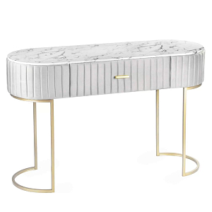 Консоль овальная на золотистых фигруных ножках Wall Console