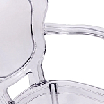 Прозрачный стул с подлокотниками LOUIS GHOST CHAIR Grey варинант исполнения - 7 | Loft Concept в Кирове