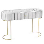 Консоль овальная на золотистых фигруных ножках Wall Console варинант исполнения - 1 | Loft Concept в Кирове