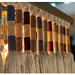 Люстра квадратная плетеная с бахромой Wicker Square Chandelier with Tassels варинант исполнения - 5 | Loft Concept в Кирове