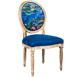 Стул из натурального бука с цветочным принтом Impressionism in Art варинант исполнения - 2 | Loft Concept в Кирове