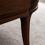 Кофейный стол овальный из дерева с 2-мя ящиками Coffee Walnut Table варинант исполнения - 10 | Loft Concept в Кирове