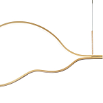 Подвесной светильник волнообразный изогнутый на двух тросах 103 см Spiral Lighting варинант исполнения - 2 | Loft Concept в Кирове