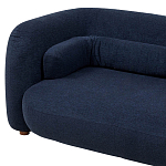 Дизайнерский двухместный диван с мягкими спинкой и подлокотниками синий Madelaine Sofa Blue варинант исполнения - 4 | Loft Concept в Кирове