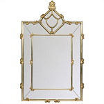 Зеркало прямоугольное Golden Classic Ornament Mirror варинант исполнения - 2 | Loft Concept в Кирове