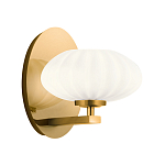  Бра с круглым плафон из матового белого стекла Kichler варинант исполнения - 1 | Loft Concept в Кирове