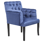 Кресло Addison Chic Armchair deep blue velour варинант исполнения - 1 | Loft Concept в Кирове