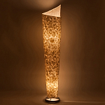 Торшер из перламутра на металлическом каркасе Indonesian Lamps варинант исполнения - 4 | Loft Concept в Кирове