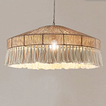 Люстра круглая плетеная с кисточками Dome Sun Glow варинант исполнения - 3 | Loft Concept в Кирове