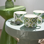 Приставной стол из керамики Manufacto Gray-green варинант исполнения - 7 | Loft Concept в Кирове