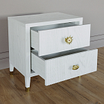 Тумба прикроватная с двумя ящиками Elsa Dreams White варинант исполнения - 2 | Loft Concept в Кирове