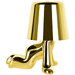 Настольная лампа фигурная цвета золото с гладким абажуром Высота 17 см Sophia варинант исполнения - 4 | Loft Concept в Кирове