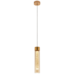 Подвесной светильник золото Sparkling Bubbles Tube Gold Amber Hanging Lamp варинант исполнения - 2 | Loft Concept в Кирове