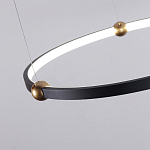 Люстра подвесная светодиодная черный металл Ring Horizontal варинант исполнения - 10 | Loft Concept в Кирове