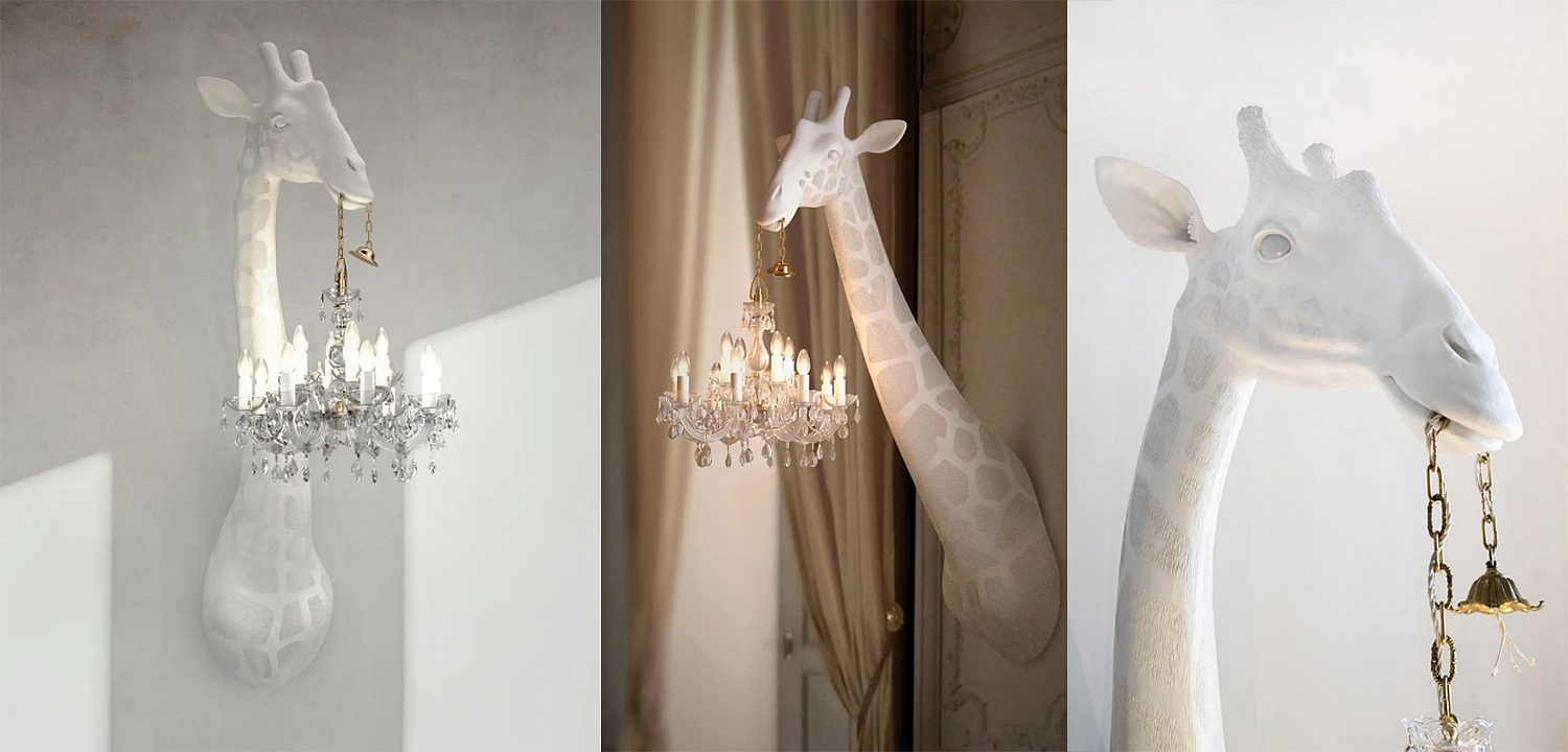 Бра белый жираф White Giraffe Wall Lamp Sconce Chandalier Бра белый жираф White Giraffe Wall Lamp Sconce Chandalier - Loft-Concept в Кирове