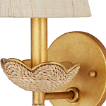 Бра из кованого железа с отделкой плетеной веревкой и сусальным золотом Parisian Style варинант исполнения - 2 | Loft Concept в Кирове