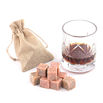 Камни для охлаждения виски из розового мрамора Natural Stone Cube варинант исполнения - 5 | Loft Concept в Кирове