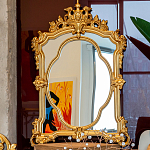 Зеркало с ажурной раме золотого цвета Classic Ornament Mirror варинант исполнения - 3 | Loft Concept в Кирове