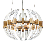 Люстра круглая с прозрачными элементами в форме полумесяца Crystal Crescent варинант исполнения - 2 | Loft Concept в Кирове