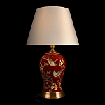 Настольная лампа бордовая с изображением птиц Slip Away варинант исполнения - 2 | Loft Concept в Кирове