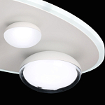 Потолочный светильник овальной формы белого цвета с 4-мя лампами Lunar Pebbles варинант исполнения - 8 | Loft Concept в Кирове