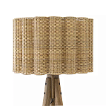 Торшер с плетеным абажуром на основании в виде треноги Lamp with Wicker Lampshade варинант исполнения - 1 | Loft Concept в Кирове